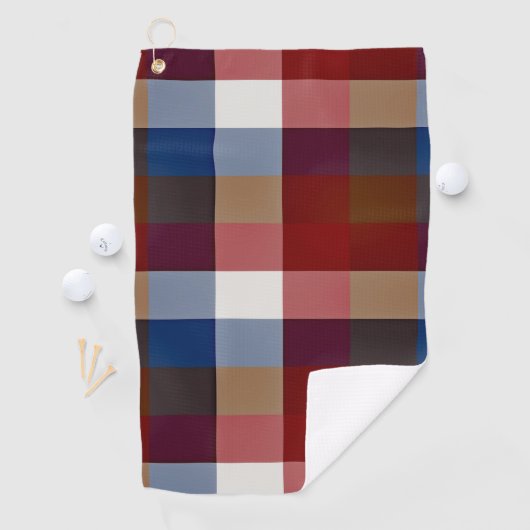 Serviette De Golf Mélanges Plaid créatifs (En situation)