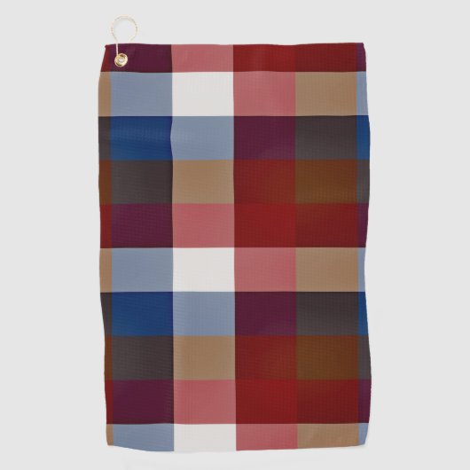 Serviette De Golf Mélanges Plaid créatifs (Devant)