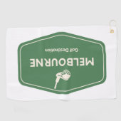 Serviette De Golf Melbourne Australie - Golf Course Destination Logo (Horizontal)