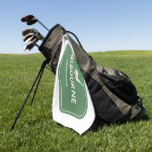 Serviette De Golf Melbourne Australie - Golf Course Destination Logo (Vert)