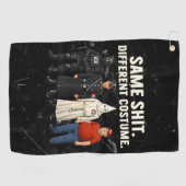 Serviette De Golf Même Différent Costume (Horizontal)