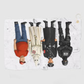 Serviette De Golf Même Différent Costume (Horizontal)