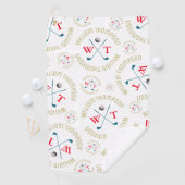 Serviette De Golf Mens Elegant White Golf Towel allié estampillé (En situation)