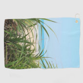 Serviette De Golf mer, plage, palme, nature, été, arbre, tropical, (Horizontal)