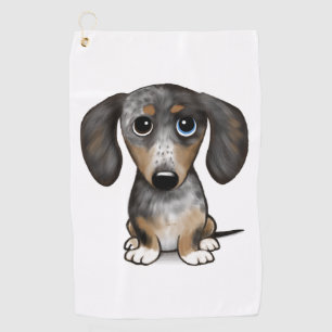 Serviette De Golf Merle Dapple Dachshund mignon chien Wiener