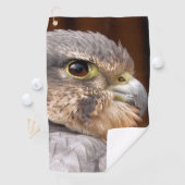 SERVIETTE DE GOLF MERLIN FALCON OISEAU DE PREY (En situation)