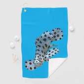 Serviette De Golf Mérou - Conception abstraite - Découpé d'une photo (En situation)