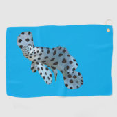 Serviette De Golf Mérou - Conception abstraite - Découpé d'une photo (Horizontal)