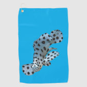 Serviette De Golf Mérou - Conception abstraite - Découpé d'une photo (Devant)