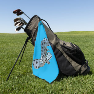 Serviette De Golf Mérou - Conception abstraite - Découpé d'une photo