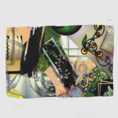 Serviette De Golf Mess objets & symboles de conception avec effet br (Horizontal)