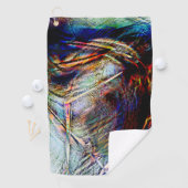 Serviette De Golf Mess of digital scratches with brillssy & dark tou (En situation)