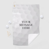 Serviette De Golf Message de nom personnalisé (En situation)