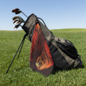 Serviette De Golf Métamorphose Art Abstrait (Vert)