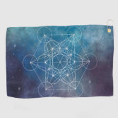 Serviette De Golf Metatron, chakra,zen,sacred geometric, angel (Horizontal)