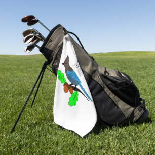 Serviette De Golf Metteur Blue Jay Monogram