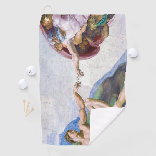 Serviette De Golf Michelangelo - Création d'Adam Isolé (En situation)
