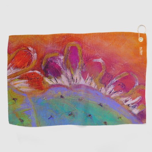 Serviette de golf "Midnight Prickly Pear" (Horizontal)