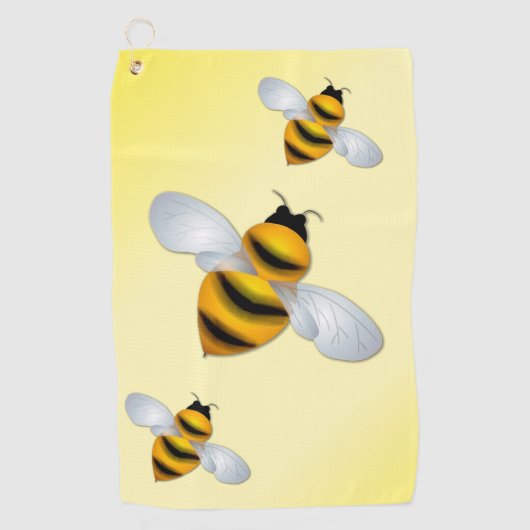 Serviette De Golf Miel Bee (Devant)
