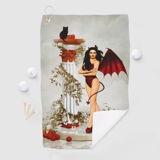 Serviette De Golf Mieux vaut connaître le diable (En situation)