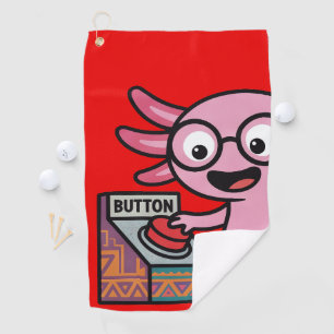 Serviette De Golf Mignon Je Axolotl Questions aztec Oh Non bouton ro