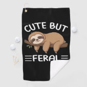 Serviette De Golf mignon mais ferreux paresse drôle pour les hommes (En situation)