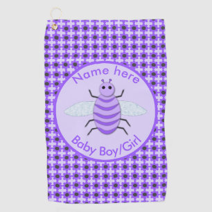 Serviette De Golf Mignonne Bébé bee Genre Révéler Neutre Personnalis