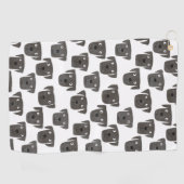 Serviette De Golf Mignonne Black Labrador Retriever Chien (Horizontal)