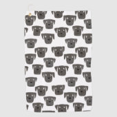 Serviette De Golf Mignonne Black Labrador Retriever Chien (Devant)