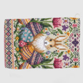 Serviette De Golf Mignonne/Colorée Printemps/Pâques (Horizontal)