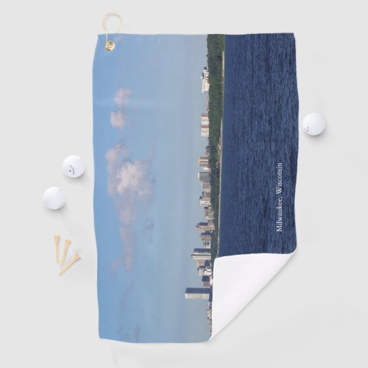 Serviette de golf Milwaukee Skyline (En situation)