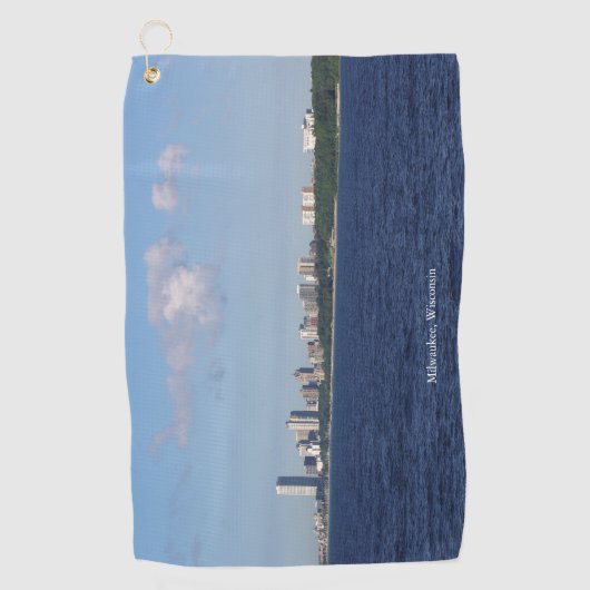 Serviette de golf Milwaukee Skyline (Devant)