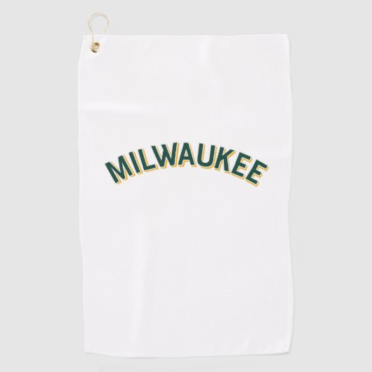 Serviette De Golf Milwaukee, Wisconsin Arc Vintage (Devant)