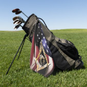 Serviette De Golf Mineurs maçonniques (YellowSwish)États-Unis (Vert)