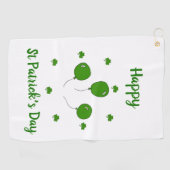 Serviette De Golf Mini Mignonne Bonne St Patrick Joyeuse Journée (Horizontal)