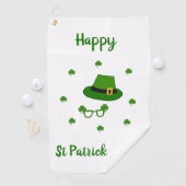 Serviette De Golf Mini Mignonne Bonne St Patrick Joyeuse Journée (En situation)