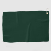 Serviette De Golf Mini pin foncé vert uni élégant (Horizontal)