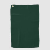 Serviette De Golf Mini pin foncé vert uni élégant (Devant)