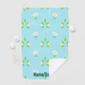 Serviette De Golf Minimalist Spring Floral Pattern (En situation)