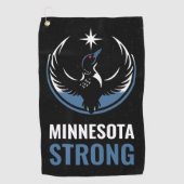 Serviette De Golf Minnesota Rebel Bird New State Flag (Devant)