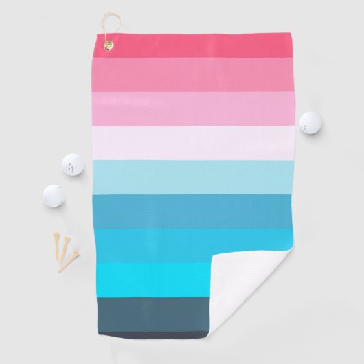 Serviette De Golf Mode arc-en-ciel (En situation)