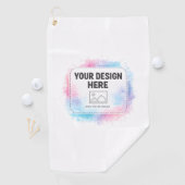 Serviette De Golf Modèle de conception aquarelle modifiable – Votre (En situation)