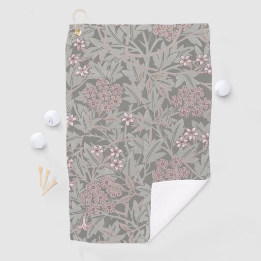 Serviette De Golf Modèle de fleur de jasmin de William Morris (En situation)