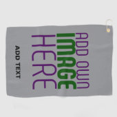 SERVIETTE DE GOLF MODÈLE DE TEXTE D'IMAGE ASH SIMPLE MODERNE (Horizontal)