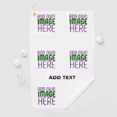 SERVIETTE DE GOLF MODÈLE DE TEXTE D'IMAGE BLANCHE SIMPLE MODERNE (En situation)