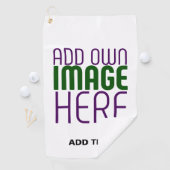 SERVIETTE DE GOLF MODÈLE DE TEXTE D'IMAGE BLANCHE SIMPLE MODERNE (En situation)