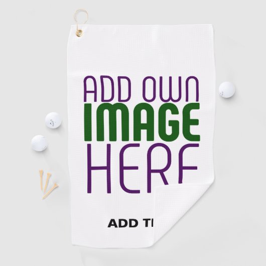 SERVIETTE DE GOLF MODÈLE DE TEXTE D'IMAGE BLANCHE SIMPLE MODERNE (En situation)