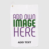 SERVIETTE DE GOLF MODÈLE DE TEXTE D'IMAGE BLANCHE SIMPLE MODERNE (Devant)