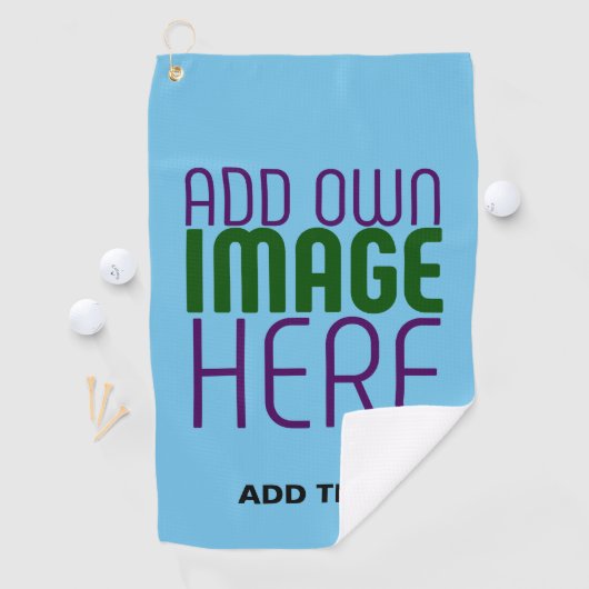 SERVIETTE DE GOLF MODÈLE DE TEXTE D'IMAGE BLEU SKY SWAG MODERNE MODI (En situation)