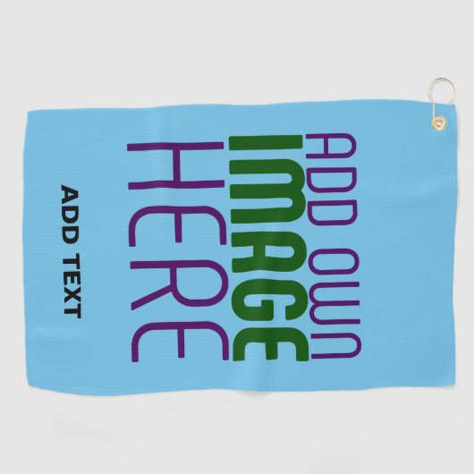 SERVIETTE DE GOLF MODÈLE DE TEXTE D'IMAGE BLEU SKY SWAG MODERNE MODI (Horizontal)